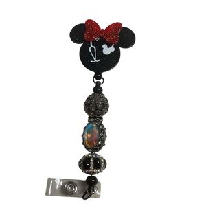 Red and Black Minnie Mouse Jewelry Accessory
